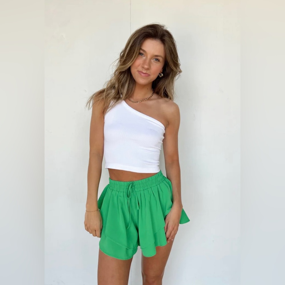 Vestique one strap white top
